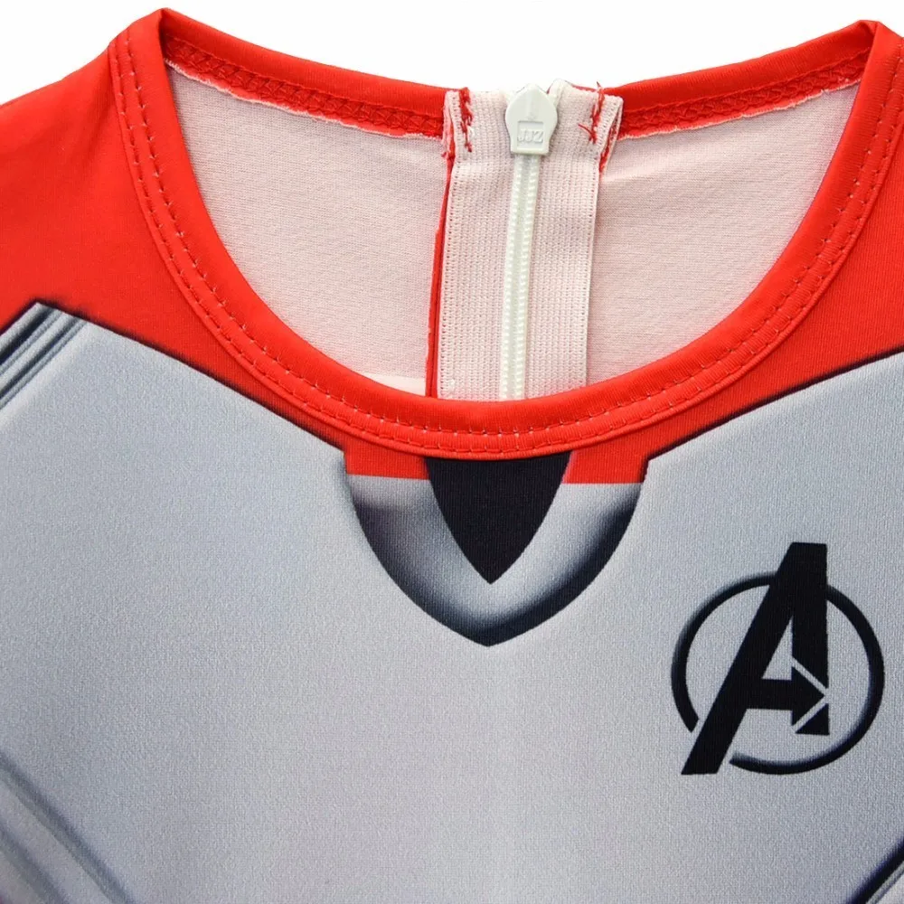 Avengers Endgame Quantum Realm Cosplay Costume Adult Kids Superhero 3D Printed Battle Suit Captain Zentai Bodysuit Jumpsuits