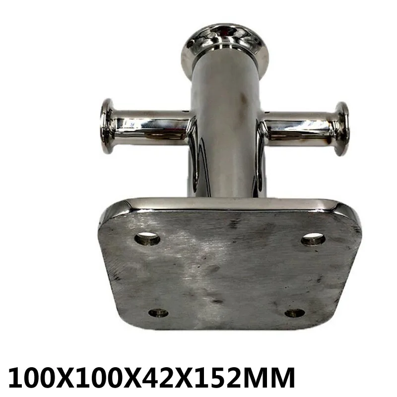 

Boats deck cabin hardware single cross-column mooring splint Stainless steel 6-inch (152 mm)