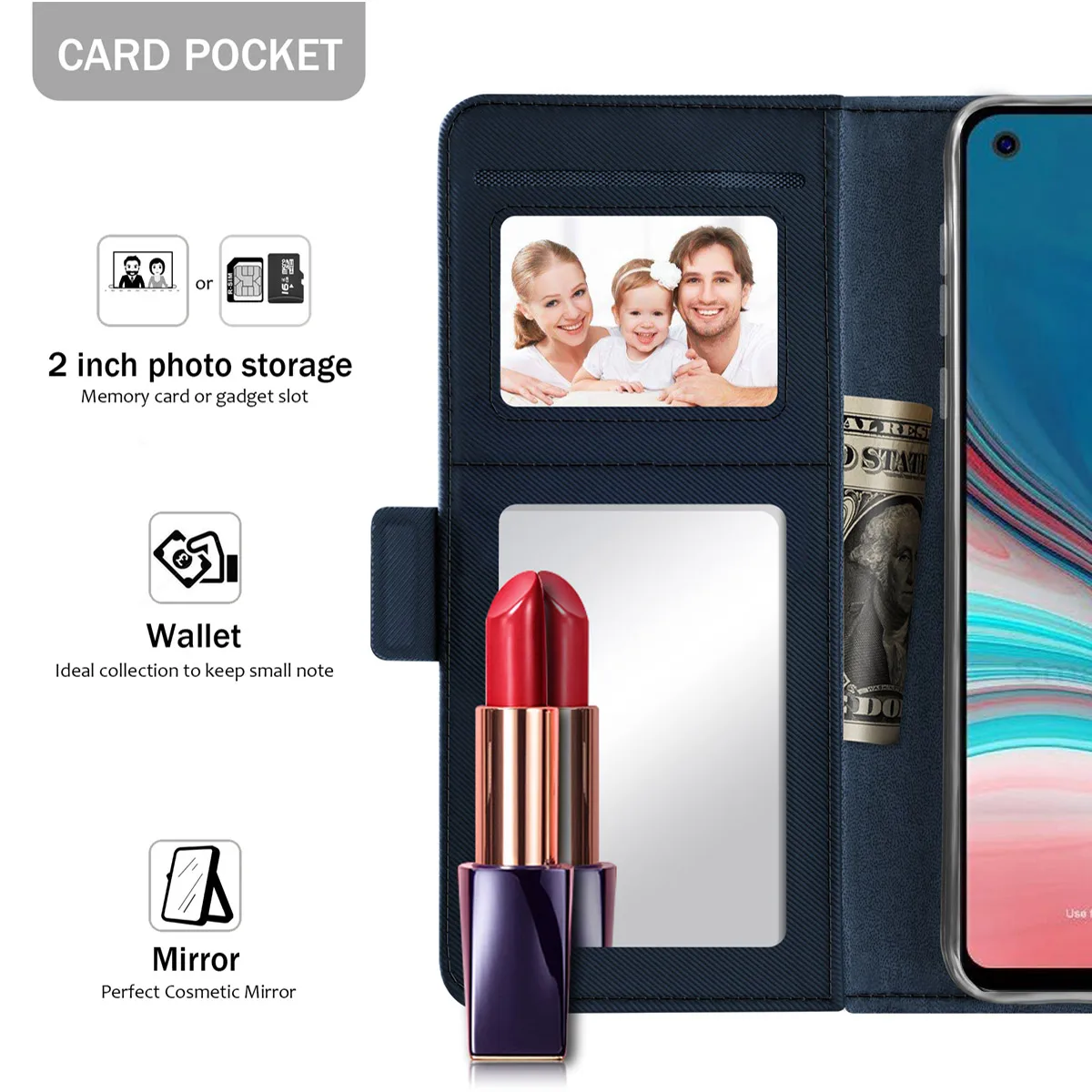 Чехол бумажник из искусственной кожи для samsung Galaxy A50 A40 A30 A20 A10 S10 plus S10e M10 M20 откидная
