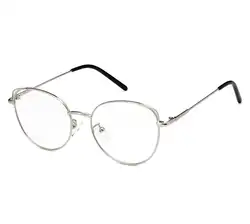 Оправа для очков унисекс Ретро золотистый и черный овальный полный рамки украшения рецепт очки