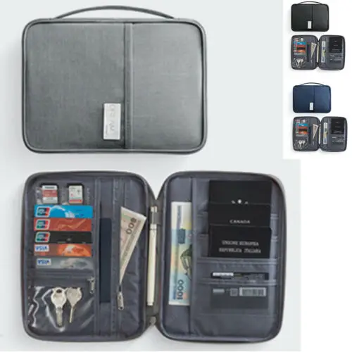 

Travel Blocking Card Storage Bag Passport Document Wallet Organizer Holder