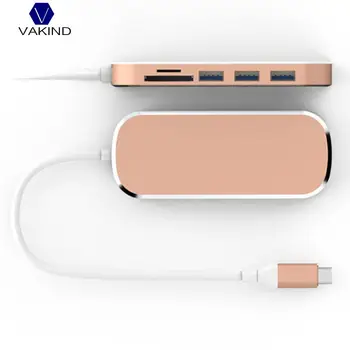 

NEW 6 in 1 USB C 5Gbps Hub Type C to USB 3.0 PD TF Card Reader Adapter for MacBook for devices with Type C port