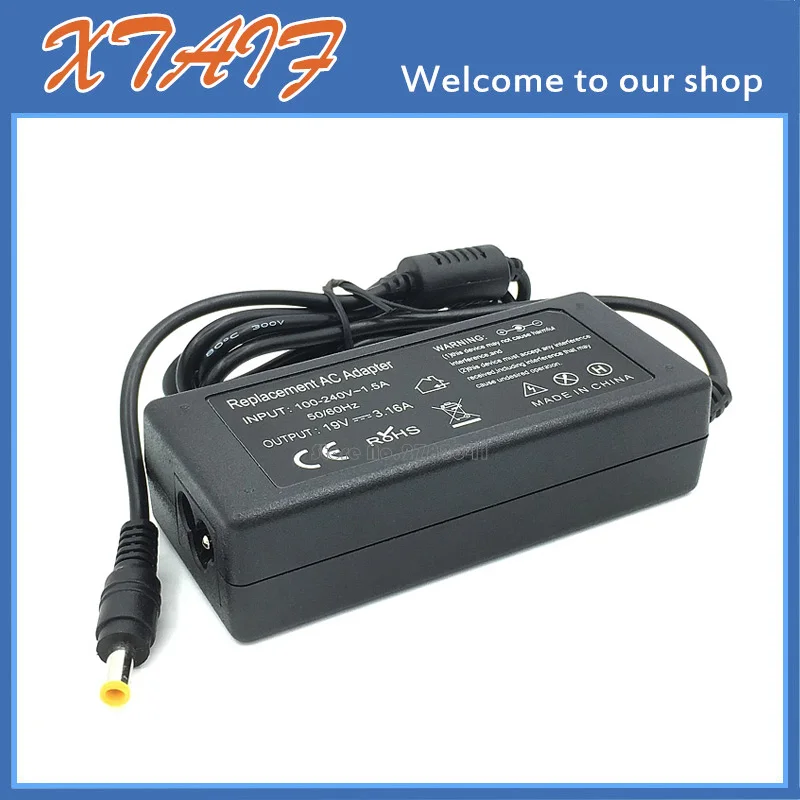 

AC/DC Power Supply Adapter 19V 3.16A 60W For Samsung NP-RC518 NP-Q1 Ultra Q1U R700 R730 R780 Laptop Battery Charger