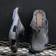 Мужские сандалии; мужские пляжные сандалии в римском стиле; брендовая мужская повседневная обувь; Вьетнамки; мужские шлепанцы; кроссовки; Летняя обувь