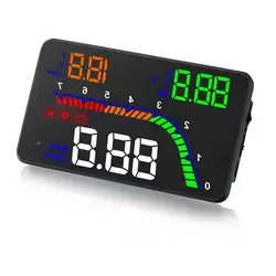 T100 4 дюйма OBD HUD автомобилей Head Up Дисплей лобовое стекло проектор бортовой компьютер hud Дисплей Автомобильная электроника obd2 спидометр