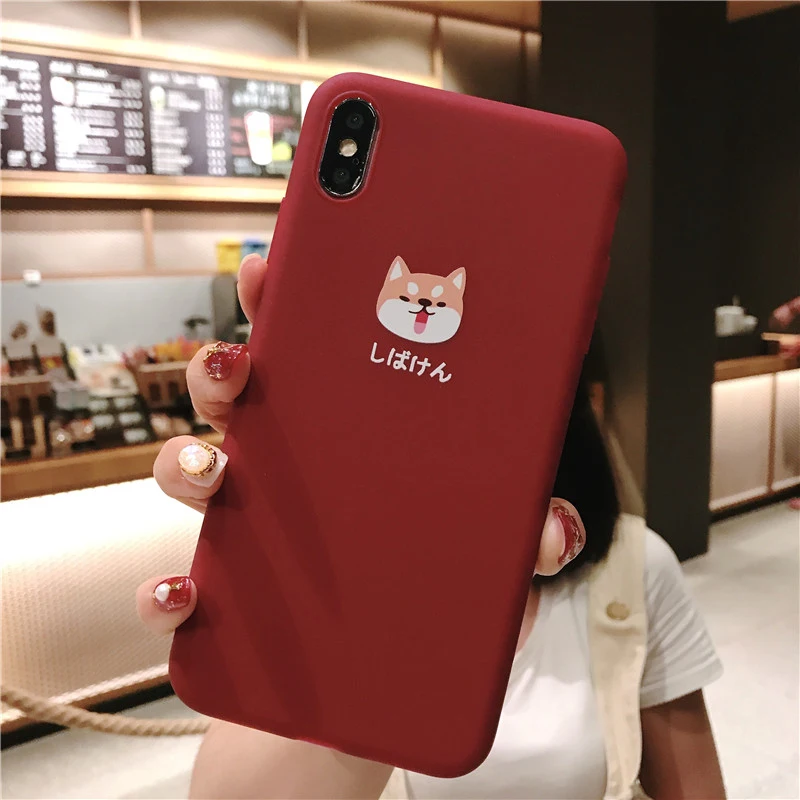 Lovebay الهاتف حقيبة لهاتف أي فون 6 6 7 8 زائد X XR ثانية XS ماكس الأزياء لطيف الكرتون شبعا اينو الكلب لينة TPU ل فون X جراب هاتف أكياس Lovebay الهاتف حقيبة لهاتف أي فون 6 6 7 8 زائد X XR ثانية XS ماكس الأزياء لطيف الكرتون شبعا اينو الكلب لينة TPU ل فون X جراب هاتف أكياس