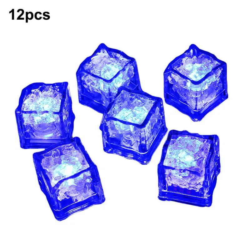 

12pcs DIY Light Ice Cube / Colorful Touch Sensor Night Light / LED Flash Ice Cubes Whisky Stone Whisky Rock Cooler Wedding Gift