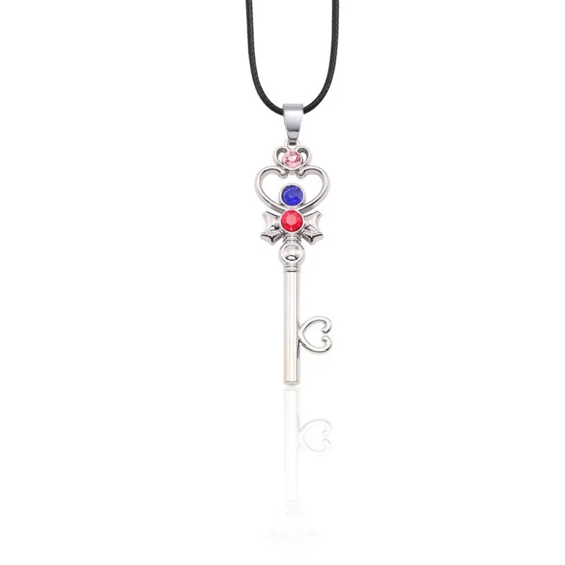 Ожерелье в стиле аниме Sailor Moon модные ювелирные изделия металлические стразы