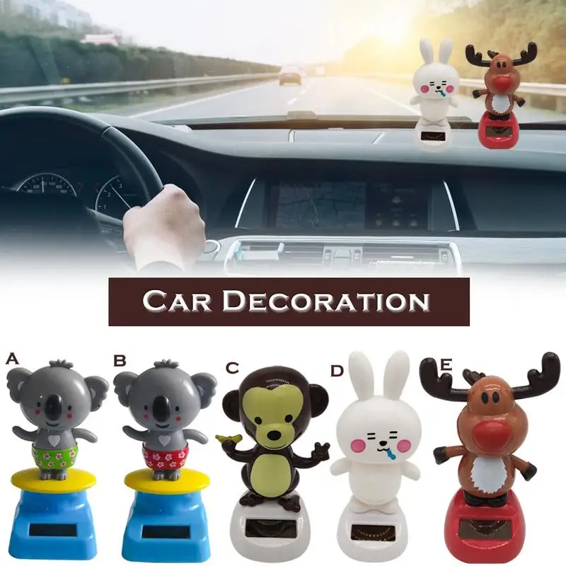 Dancing Animal Monkey Cow Koala Rabbit Dancer Car Decoration Solar Powered Dancer Funny Kids Gift Car Accessories Dancing Animal Monkey Cow Koala Rabbit Dancer Car Decoration Solar Powered Dancer Funny Kids Gift Car Accessories