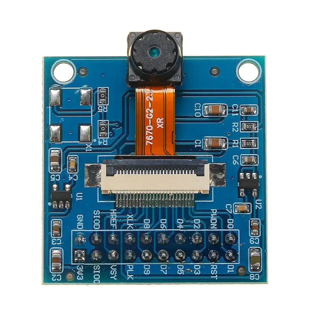 Модуль объектива камеры LEORY VGA OV7670 CMOS 640x480 SCCB с адаптером интерфейса I2C пластины и схемы|Печатные платы| |