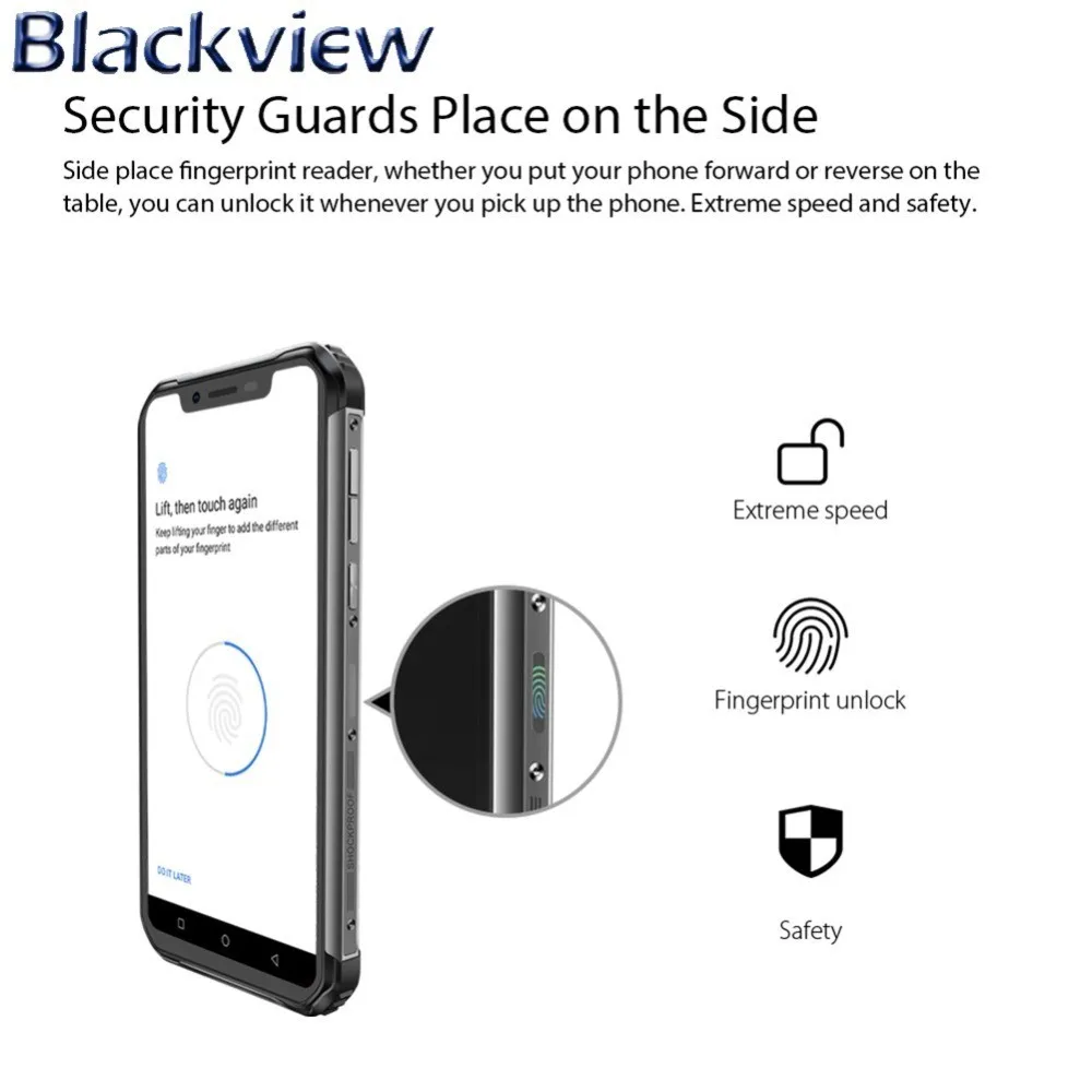 Blackview BV9600 Pro мобильный телефон 6,2" 19:9 FHD прочный IP68 Водонепроницаемый Helio P60 MT6771 Android 8,1 6 ГБ+ 128 Гб AMOLED 5580 мАч NFC