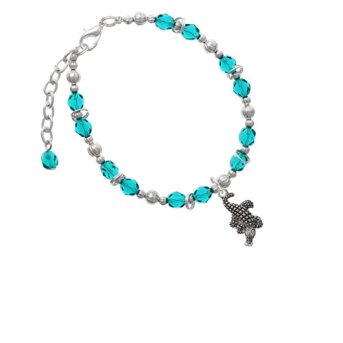 Alligator Teal Beaded Bracelet |