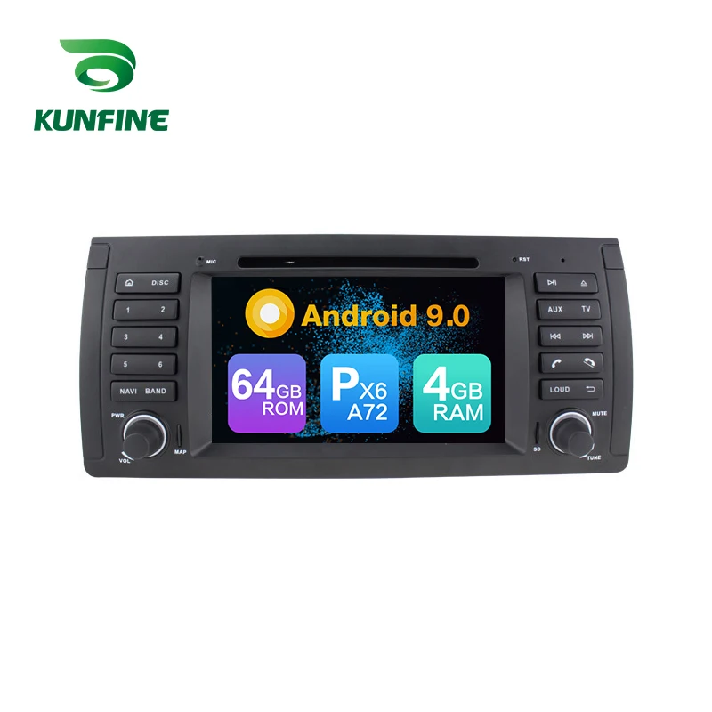 Автомагнитола для BMW E39 X5 E53 Android 9 0 Core PX6 A72 4 Гб ОЗУ 64 ПЗУ DVD GPS мультимедийный плеер |