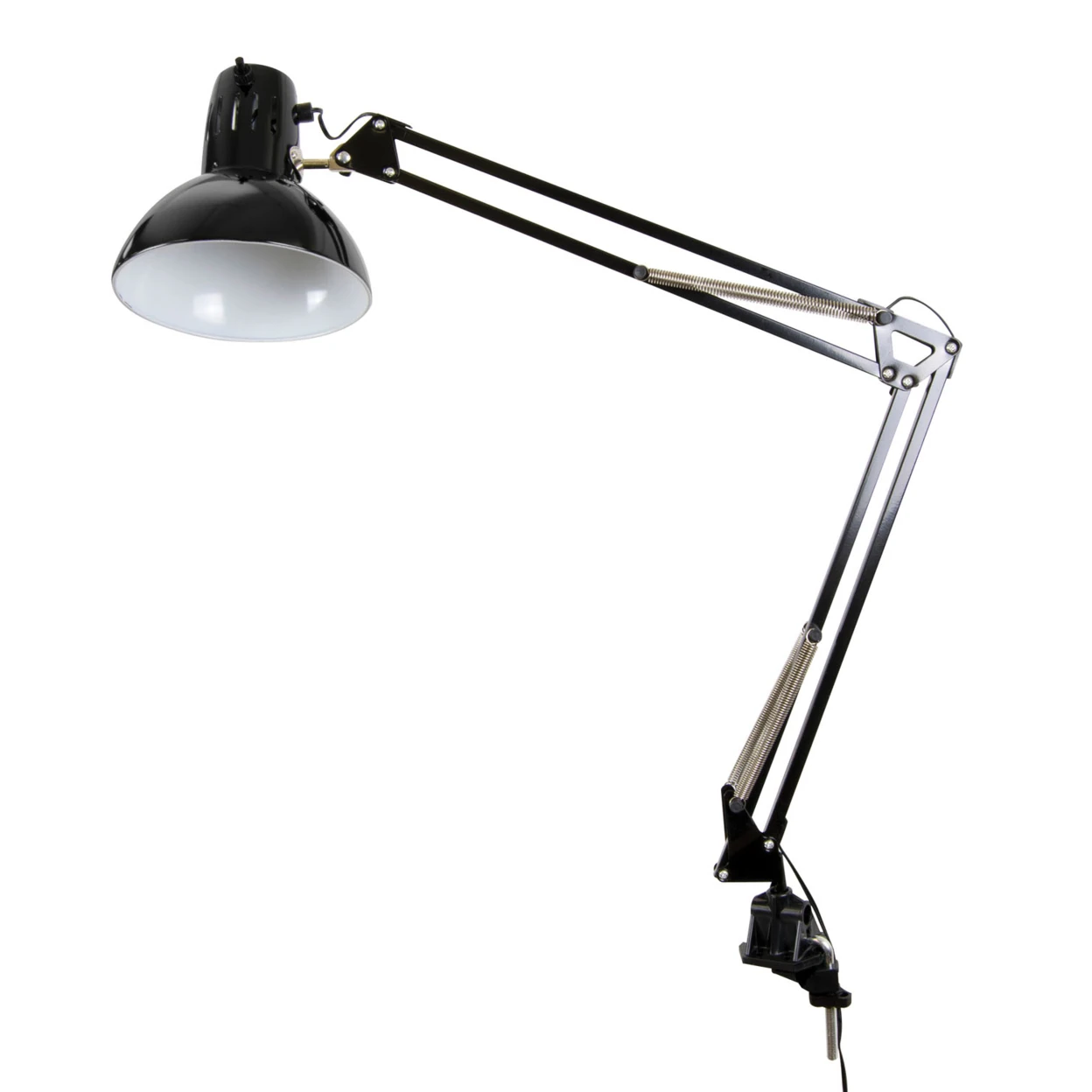 Offex LED Swing Arm Desk Lamp for Drafting Table Black-in Desk Lamps