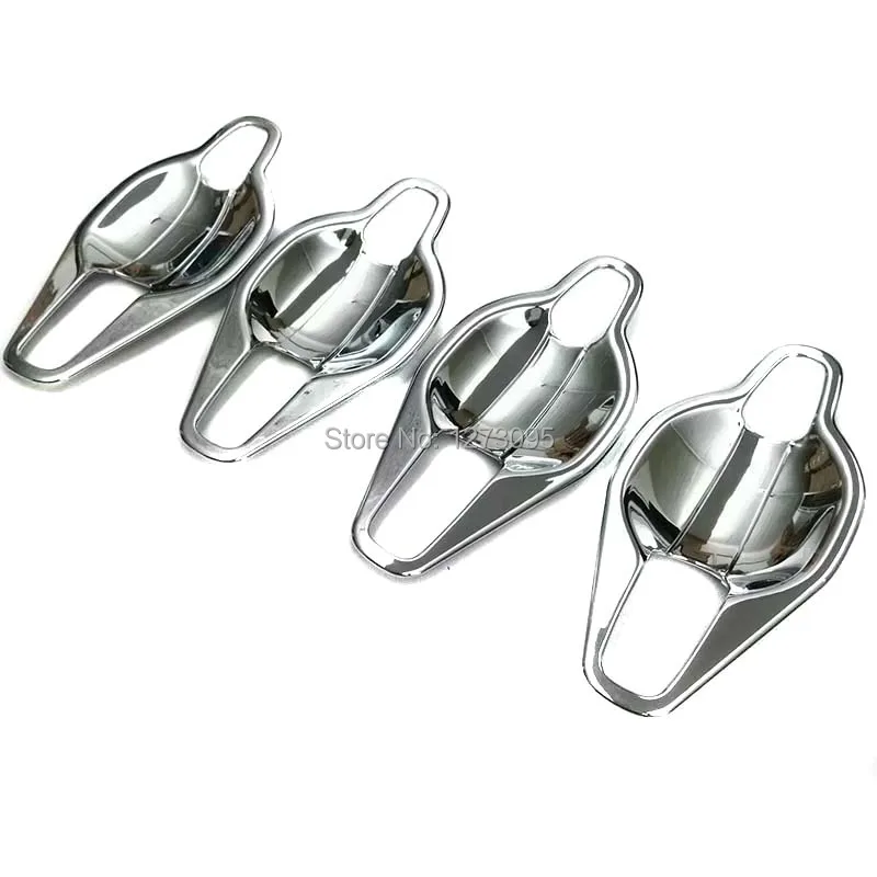 

For Mitsubishi Outlander 2016 ABS Chrome Car Door Handle Bowl Side Door Bowl Protector Sticker Exterior Car Styling Accessories