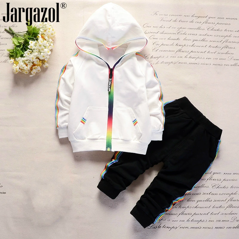 

2019 Spring Boys Clothes Set Long Sleeve Tracksuit for Kids Boys and Girls Clothing Sets Children Baby Boy Jacket and Pants Sets