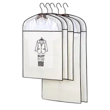 Чехлы для одежды, дышащая сумка для хранения одежды, Пыленепроницаемый Чехол; Портплед с прозрачным окном для хранения пылесборников