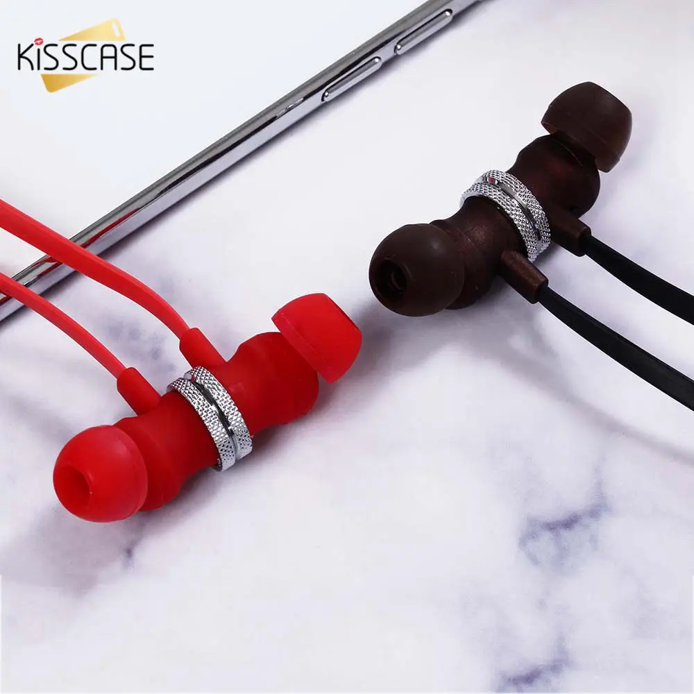 KISSCASE универсальные проводные наушники для Samsung Xiaomi Huawei Bass стерео спортивные
