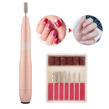 Электрический пилка для ногтей сверлильный станок ручка педикюрное покрытие для маникюра машина для дизайна ногтей инструмент 100-240 в EU US Plug