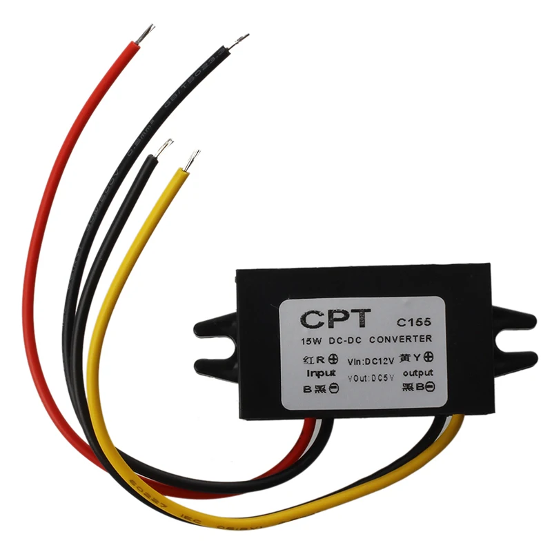 

DC/DC Converter 12V Step Down to 15W 5V 3A Power Supply