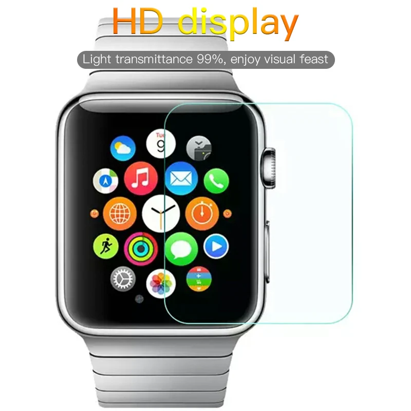 

Screen Protector For Apple Watch Series 2 3 4 1 Full Coverage Tempered Glass Film For iWatch 42mm 38mm 40mm 44mm Protective