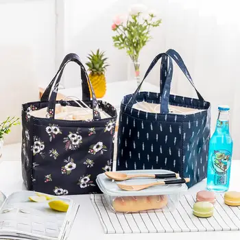 

Capacity Fresh Insulation Lunch Bag Waterproof Leisure Bag Handbag foldable green shopping bag None-capacity storage bags