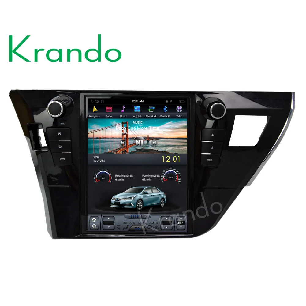 Excellent Krando Android 8.1 10.4" Vertical screen car gps navigation radio player for Toyota Corolla 2013-2016 multimedia system 0 Excellent Krando Android 8.1 10.4" Vertical screen car gps navigation radio player for Toyota Corolla 2013-2016 multimedia system 0