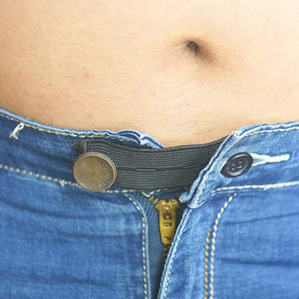 

1pc Maternity Pregnancy Waistband Belt Multicolor Adjustable Elastic Pants Button Extenders Waistband Extension for Pregnant