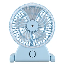 Летний увлажнитель воздуха мини-вентилятор USB Перезаряжаемый водяной туман вентилятор с литиевой батареей офисный домашний круглый стол пьедестал охлаждение F
