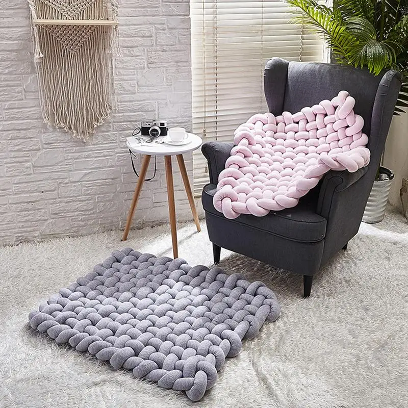 buy Hand Woven Mat Baby Crawling Nonslip Mat Cushion Tent Mattress Home Decoration Photography Props Baby Toys