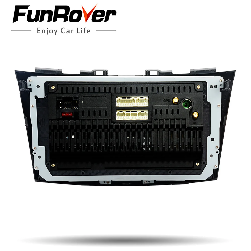 FUNROVER " 2 Din Android 9,0 автомобильный dvd-плеер для Suzuki Swift 2011 2012 2013 автомобильный Радио М ультимедиа gps навигация WiFi BT DSP 4G