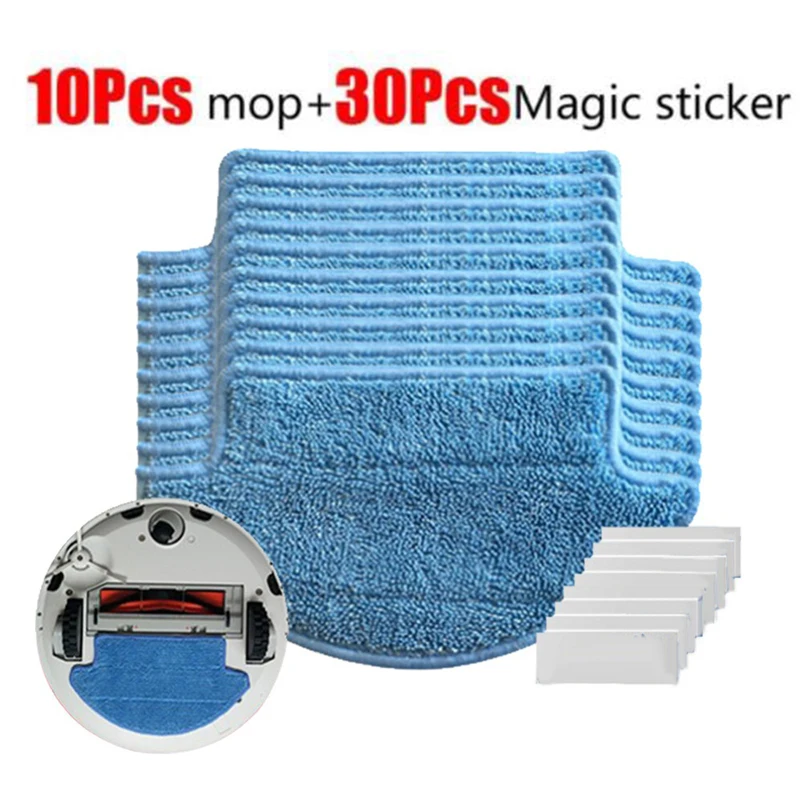 

Mop Cloths For Xiaomi Mi Robot Roborock S50 Vacuum Cleaner 10 Dry Wet/Clean Pads