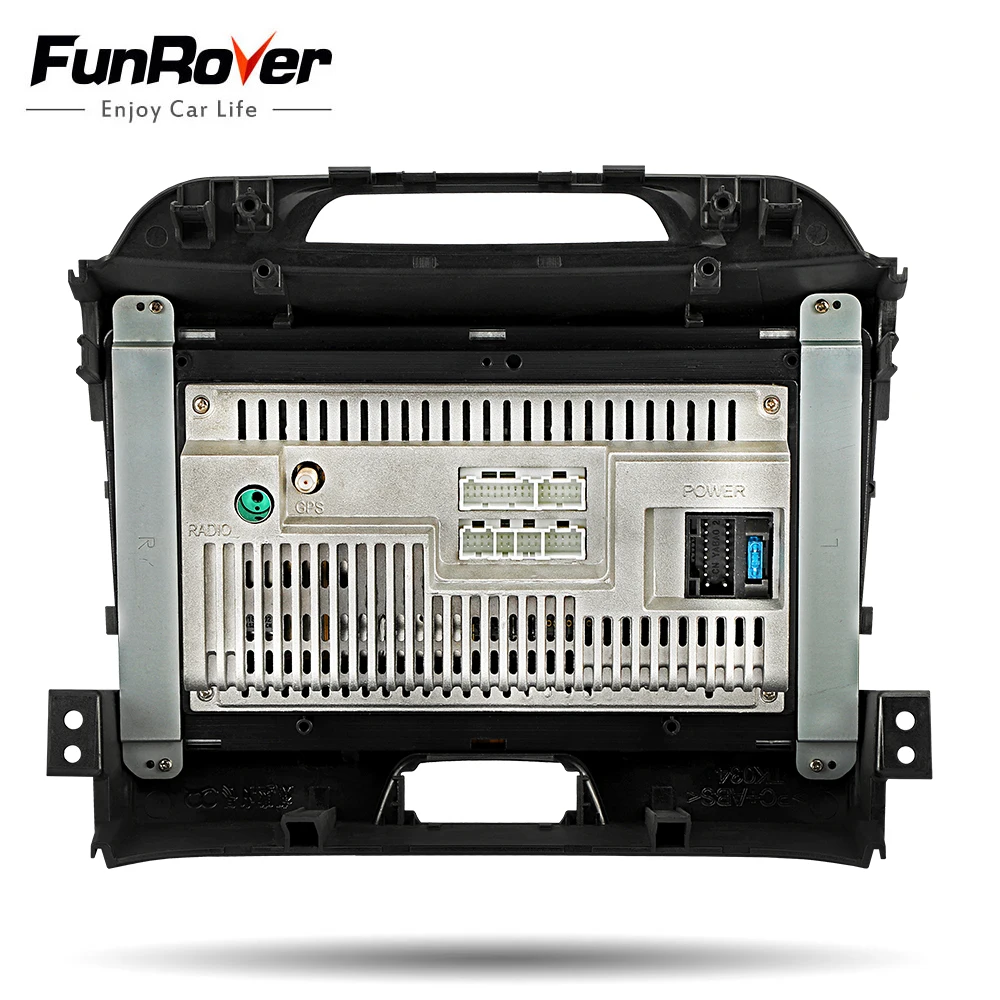 FUNROVER Radio de coche reproductor de DVD Multimedia Android8.0 2din navegación para KIA Sportage 2011-2015 grabadora estéreo Gps WIFI