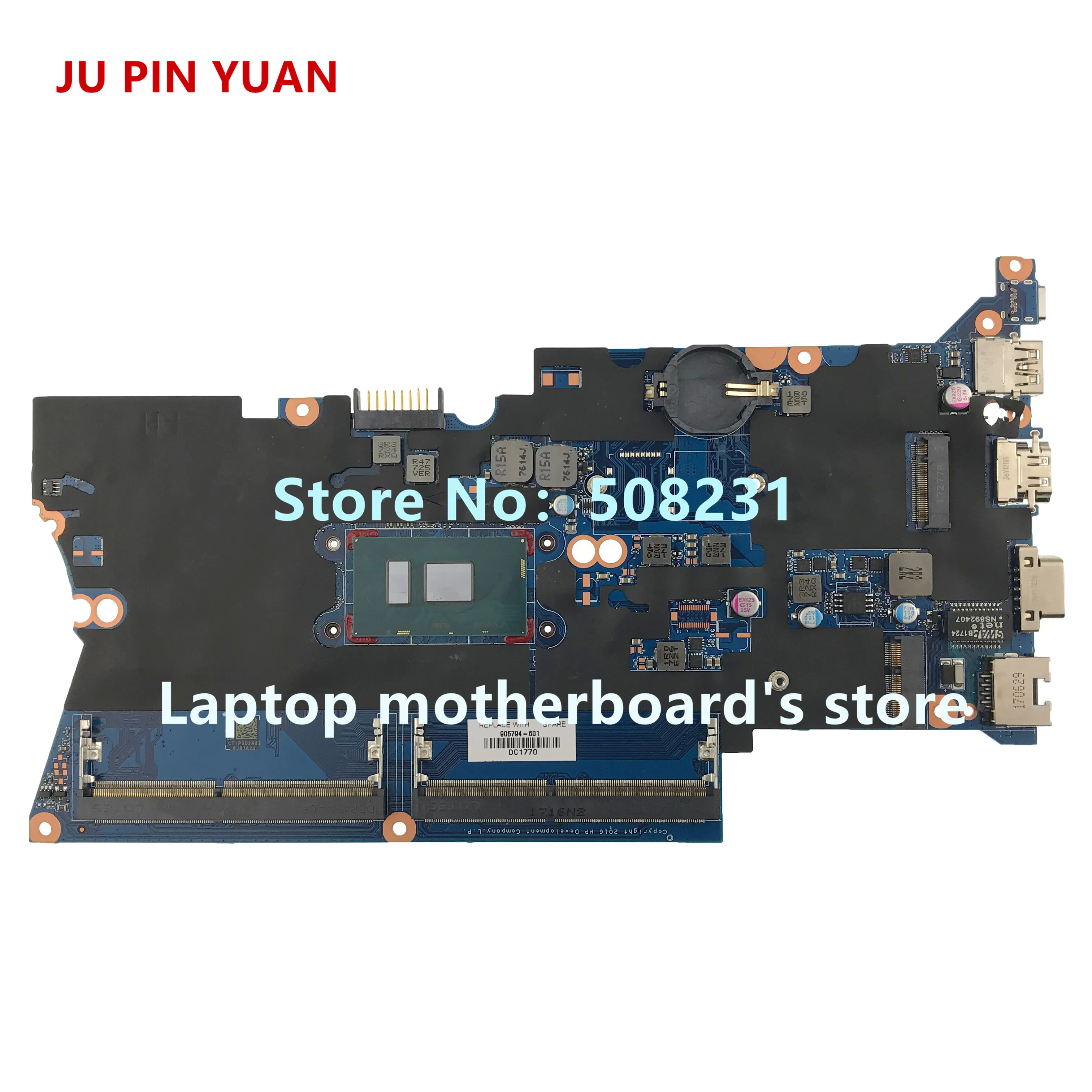 Ju pin yuan 905794-601 905794-001 DA0X81MB6E0 материнская плата для ноутбука HP ProBook 430 G4 440 ноутбук ПК