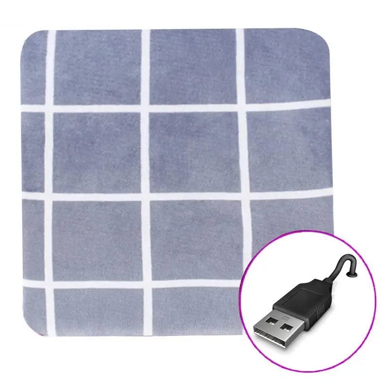

USB Heating Cushion 45X45cm Removable And Washable Heating Mat Warm Pad Office Heating Cushion Electric Blanket Cushion