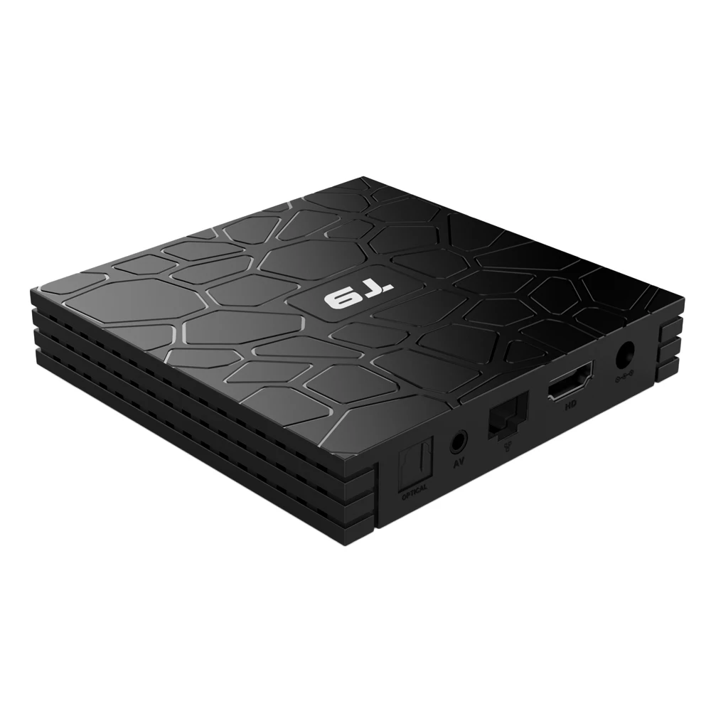 T9 Смарт Android 8 1 ТВ коробка 4 ГБ/32 ГБ ГБ/64 Гб RK3328 Четырехъядерный 4K телеприставка VP9