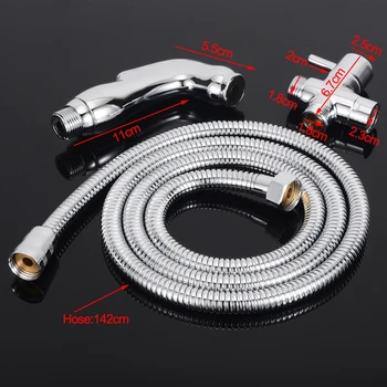 

1Pcs Shower Head Handheld Shower Head Bidet Spray Set Wall Bracket Toilet Kit Sprayer Set Women's Washer Suit