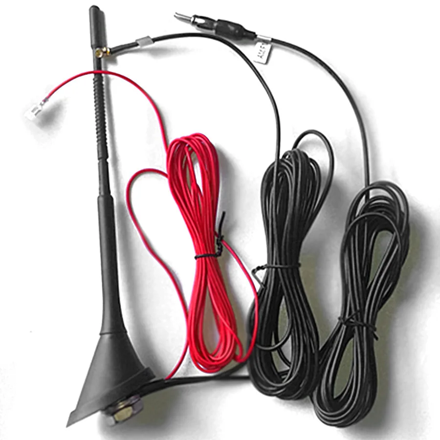 

DAB +FM/AM Car Radio Aerial with Amplifier Roof Mount Antenna SMB 5m Cable for Car DAB Radio
