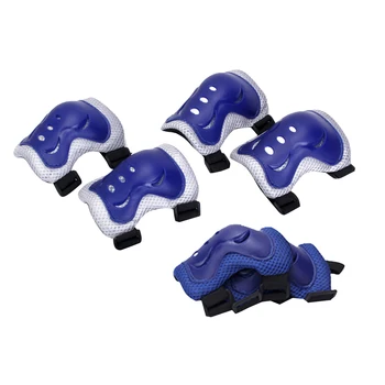 

High Quality Protective Pads Kid Cycling Roller Skating Knee Elbow Wrist Protective Pads Blue Hunting Equipment Elbow Protector
