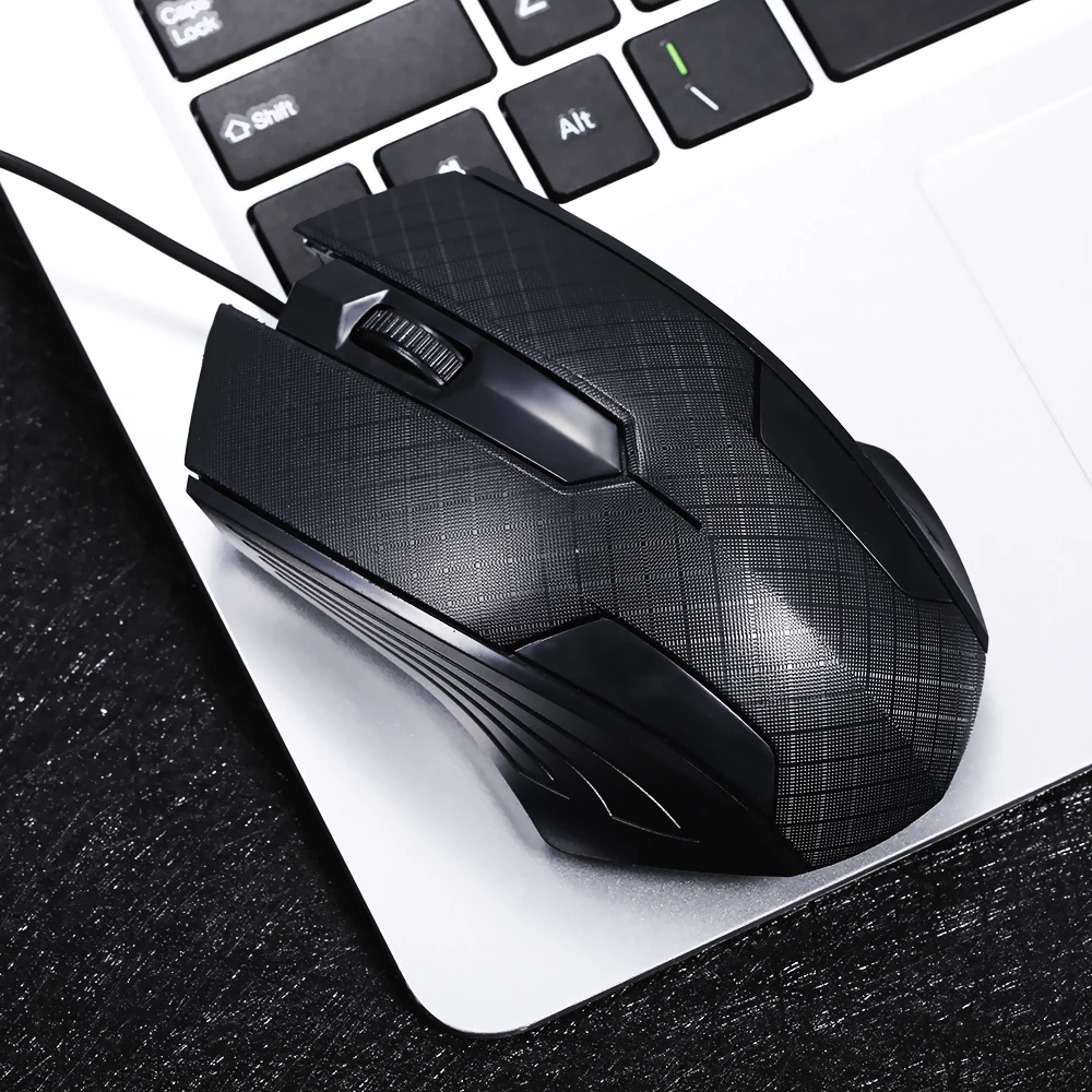 

1600DPI USB Optical Wired Mouse 3-Button Gaming Mouse Compatible with Windows 7/8/10/XP MacOS for PC Laptop Gamer Computer
