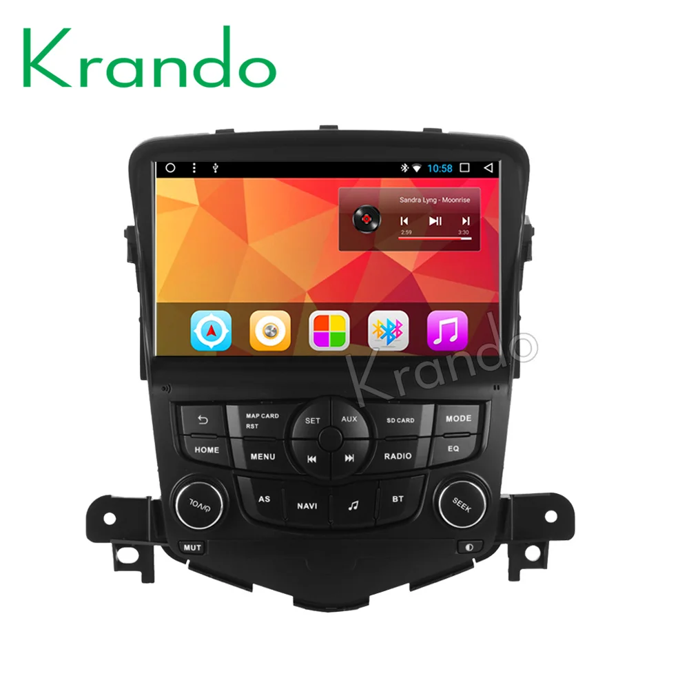 Автомобильный мультимедийный плеер Krando Full touch Android 8 1 дюймов для CHEVROLET CRUZE 2008 2012 с GPS