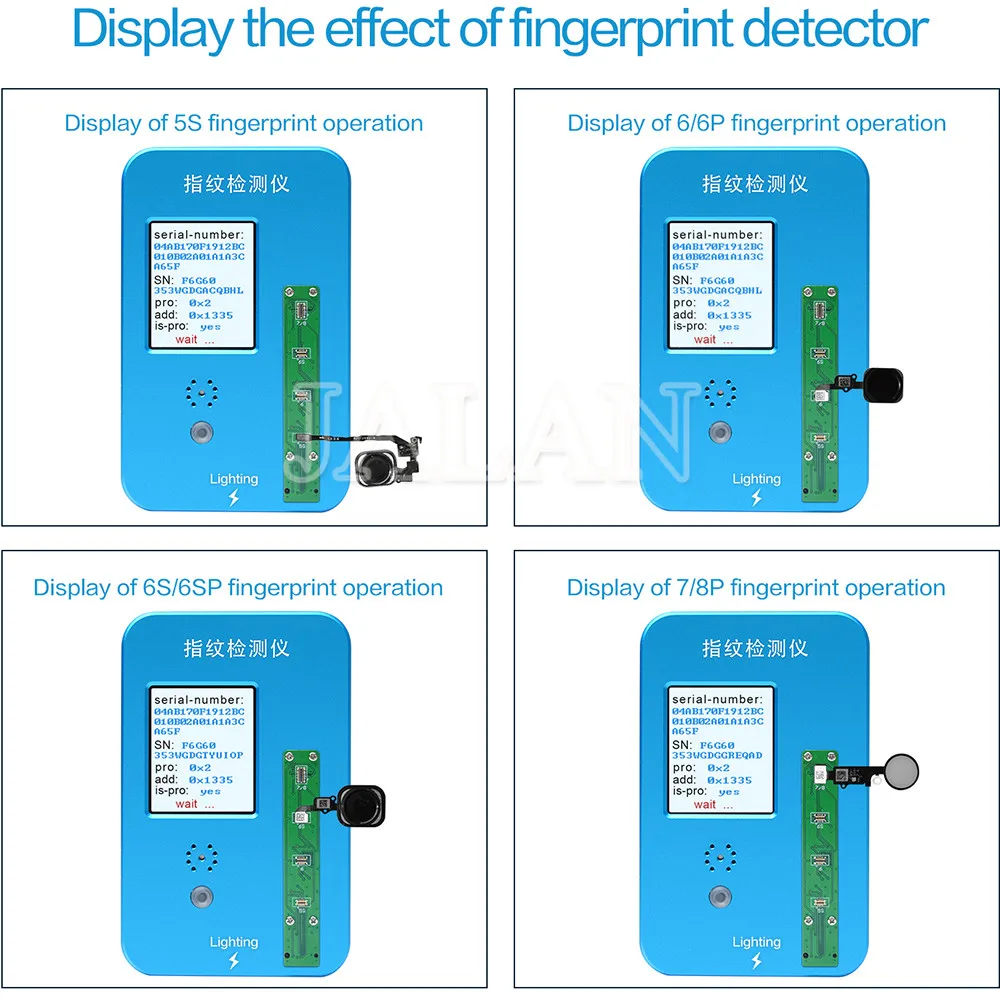 Инструмент обнаружения отпечатков пальцев для iPhone 5S 6 6s 6 p 6s p 7 7 p 8 8 p dactylogram инструмент для ремонта отпечатков пальцев JC PRO 1000 S