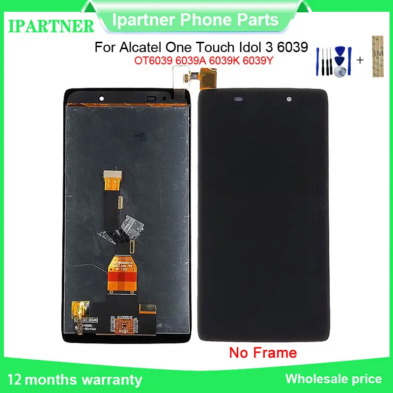 For Alcatel One Touch Idol 3 6039 OT6039 6039A 6039K 6039Y LCD Screen Display Digitizer Assembly | Мобильные телефоны и