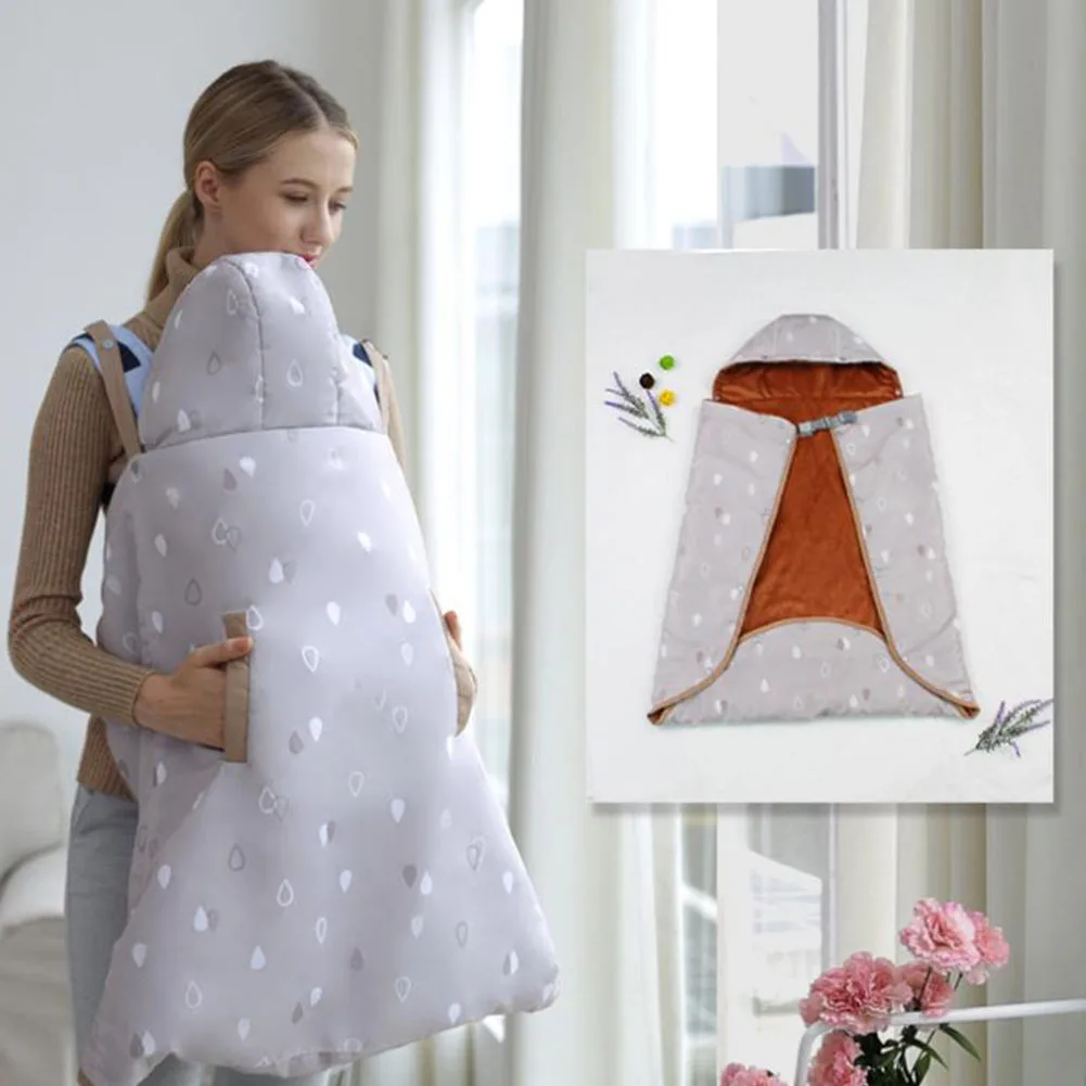 

0-36 Months Carrying Case Hooded Windproof Blanket Warm Cape Cloak Infant Children Baby Carrier Coat Sleeping Bag Adjustable