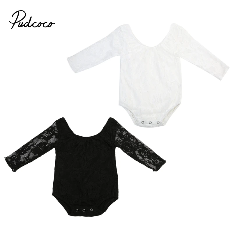 

NEW Princess Newborn Kids Baby Girls Lace Floral Long Sleeve Bodysuit Jumpsuit Sunsuit Summer Fashion Outfits Clothes 0-2T