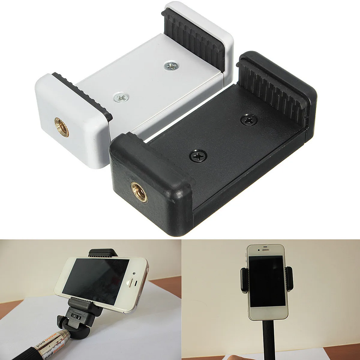 

FREYA Universal Extendable Handheld Monopod Selfie Stick Tripod Monopod Adapter Head Holder Clip Bracket for Phone
