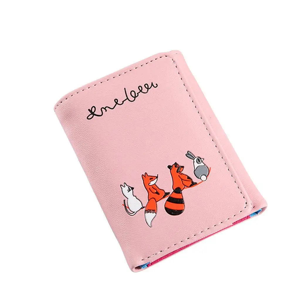 

Women Fashion Animal Letter Print Card Holder Button Casual Purse Square Wallet and Casual, Outdoor, Party, etc.