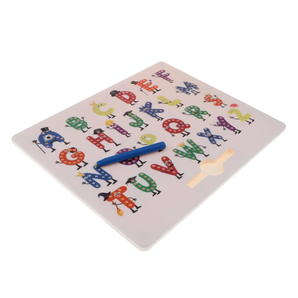 

Magnetic Drawing Board Doodle Sketch Board for Alphabet Letter Learning Drawing Writing Cogniton Educational Toy for Kids