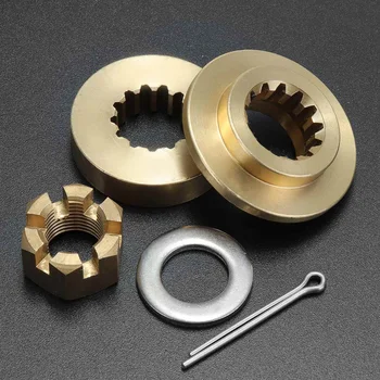 

Boat Marine Propeller Hardware Kits Brass Thrust Washer Spacer Nut Cotton Pin 13 Spline Tooth For Yamaha 40-60HP Accessories