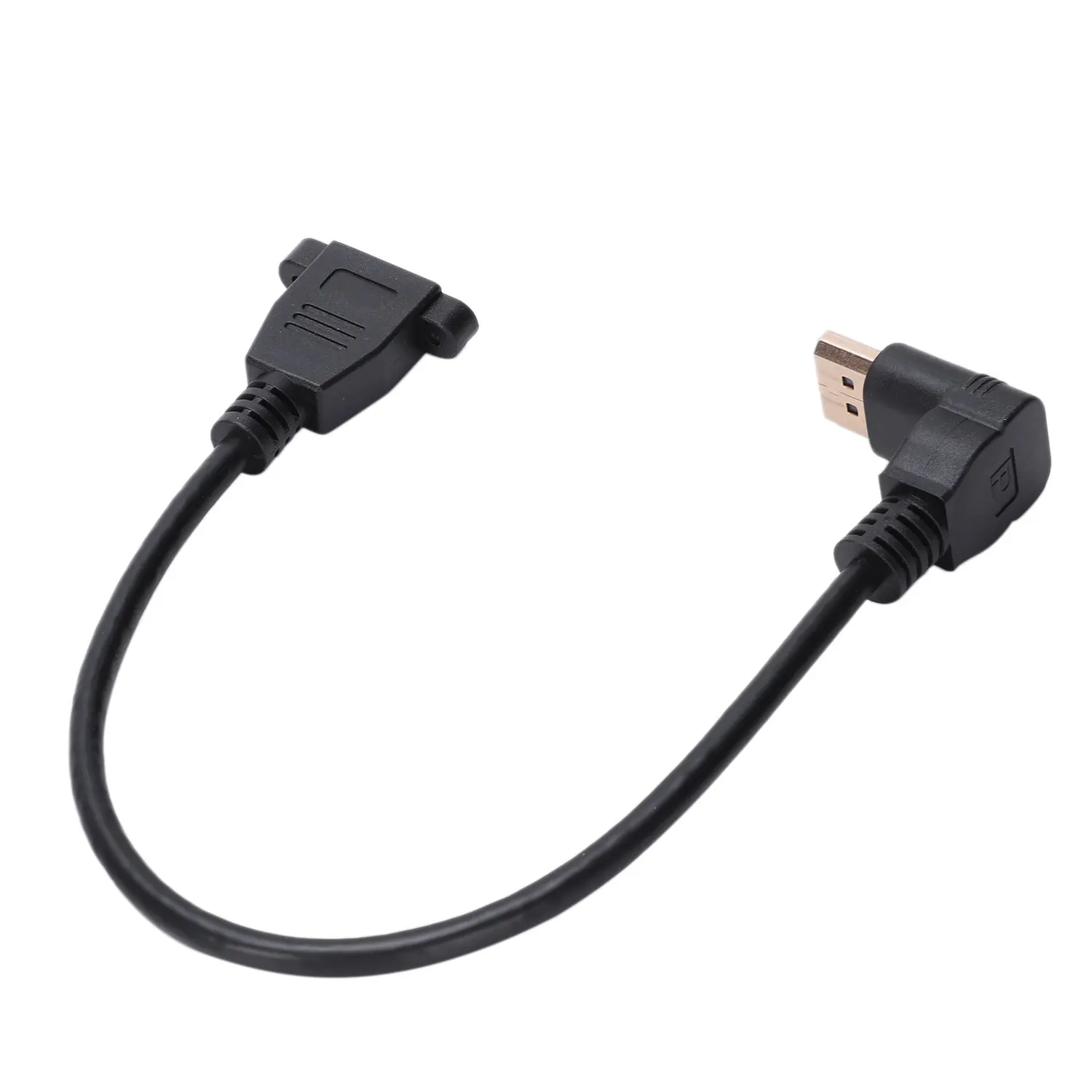 Кабель Displayport Male Female 2 0 Версия 30 см (1 фут) позолоченный 90 градусов Dp To с винтовым